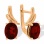 Garnet Leverback Earrings