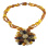 Amber Flower Necklace