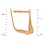 Earrings Featuring 18 Diamonds. Hypoallergenic 585 Rose Gold, Rhodium Detailing. View 2