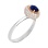 Premuim Karatoff Series. 'Kashmir' Blue Sapphire and Diamond Ring in 750 Gold. View 2