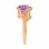 Nifty Ring with Amethyst Diameter 10mm. Hypoallergenic Cadmium-free 585 (14K) Rose Gold. View 4