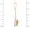 Teardrop Citrine and CZ Pendant. View 3
