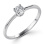 Diamond Engagement Ring. Tested 585 (14K) White Gold