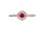 Ruby and Diamond Rose Gold Ring. View 2