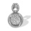 Diamond White Gold Pendant 'A Maximum Brilliance'. Tested 585 (14K) White Gold, Rhodium Finish