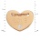 CZ Rose Gold Heart Adjustable Bracelet. View 3