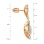 Height of Openwork Concave Floweret Earrings with Diamonds