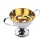 Silver Sugar Bowl. 'Amalia' Series. Hypoallergenic 925 Silver, 999 (24kt) Gold Plating