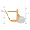 Earrings with 7.5mm Cultured Pearl and 20 Diamonds. Hypoallergenic 585 Rose Gold, Rhodium Detailing. View 2