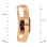 Nifty Slide Pendant with Smoky Quartz Diameter 9mm. Hypoallergenic Cadmium-free 585 (14K) Rose Gold. View 3