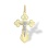 Finely Detailed Orthodox Cross Pendant. 585 (14kt) Yellow and White Gold