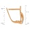 Earrings Featuring 22 Diamonds. Hypoallergenic 585 Rose Gold, Rhodium Detailing. View 2
