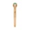 Three Stone Ring: Center Emerald, Side Diamonds. Hypoallergenic Cadmium-free 585 (14K) Rose Gold. View 3