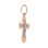 Two-tone Gold Crucifix Pendant for Baptismal Ceremony. View 2