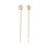 Rose Gold Chain Earrings. View 4