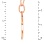 Crescent Moon Gold Pendant view 3