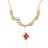 Ruby and Diamond Rose Gold Convertible Necklace. View 4