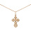 Russian Crucifix Cross. Certified 585 (14kt) Rose Gold