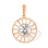 Sagittarius Zodiac Sunburst 585 Gold Pendant. November 23-December 21