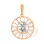 Sagittarius Zodiac Sunburst 585 Gold Pendant. November 23-December 21