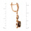Smoky Quartz and Diamond Leverback Earrings. View 2