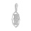 White Gold Hamsa Pendant. View 2