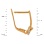 Eccentric Leverback Earrings Featuring 18 Diamonds. Hypoallergenic 585 Rose Gold, Rhodium Detailing. View 2
