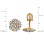 Tapered Baguette and Round Diamond Stud Earrings. Hypoallergenic Cadmium-free 585 (14K) Rose Gold. View 2