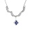 Sapphire and Diamond White Gold Convertible Necklace. view 4