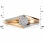 Width of Spotlight Diamond Cluster Ring in Hypoallergenic Rose Gold