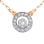 Diamond Rose Gold necklace. View 2