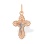 'Guardian Angel' Body Crucifix. Certified 585 (14kt) Rose and White Gold