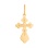 The Phoenix Bird Orthodox Christening Cross in 585 Rose Gold. View 4