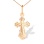 "The Holy Spirit" Orthodox Cross Pendant. 585 (14kt) Rose Gold