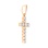 Protestant Cross with 12 Illusion-set Diamonds. View 2