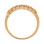 Anniversary/Wedding Ring with 7 Diamonds in 2 Prongs Each - Angle 4