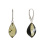 Green Amber Contemporary Earrings
