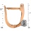 Earrings with Diamonds in 8-prong Basket Setting: Height 16mm