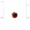 Czech Garnet and CZ Stud Earrings. Cadmium-Free 585 Rose Gold, Screw Backs. View 2