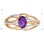 Amethyst and Diamond Ring. View 2