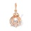 CZ Whimsical Pendant. 585 (14kt) Rose Gold