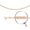 Double Rombo-link Chain, Width 1.7mm. Diamond-cut Solid 585 (14kt) Rose Gold