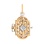 Diamond 14kt Gold Locket 'St. Nicholas the Wonderworker'. View 2