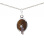 Oval Tiger Eye Pendant. Hypoallergenic 925 Silver