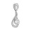 Diamond White Gold Pendant 'A Soprano Clef' - Angle 2