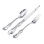 French Style Steak Knife, Dinner Spoon and Fork. Hypoallergenic 830/999 Silver, Stainless Steel