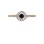 Sapphire and Diamond Halo Ring. View 2