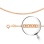 Double Rombo-link Solid Chain, Width 1.9mm. Certified 585 (14kt) Rose Gold, Diamond Cuts