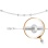 Saturn-style White Gold Chain 1.2mm Wide. Diamond-cut Certified 585 White Gold, Rhodium