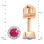 Ruby Diamond  Earrings Height